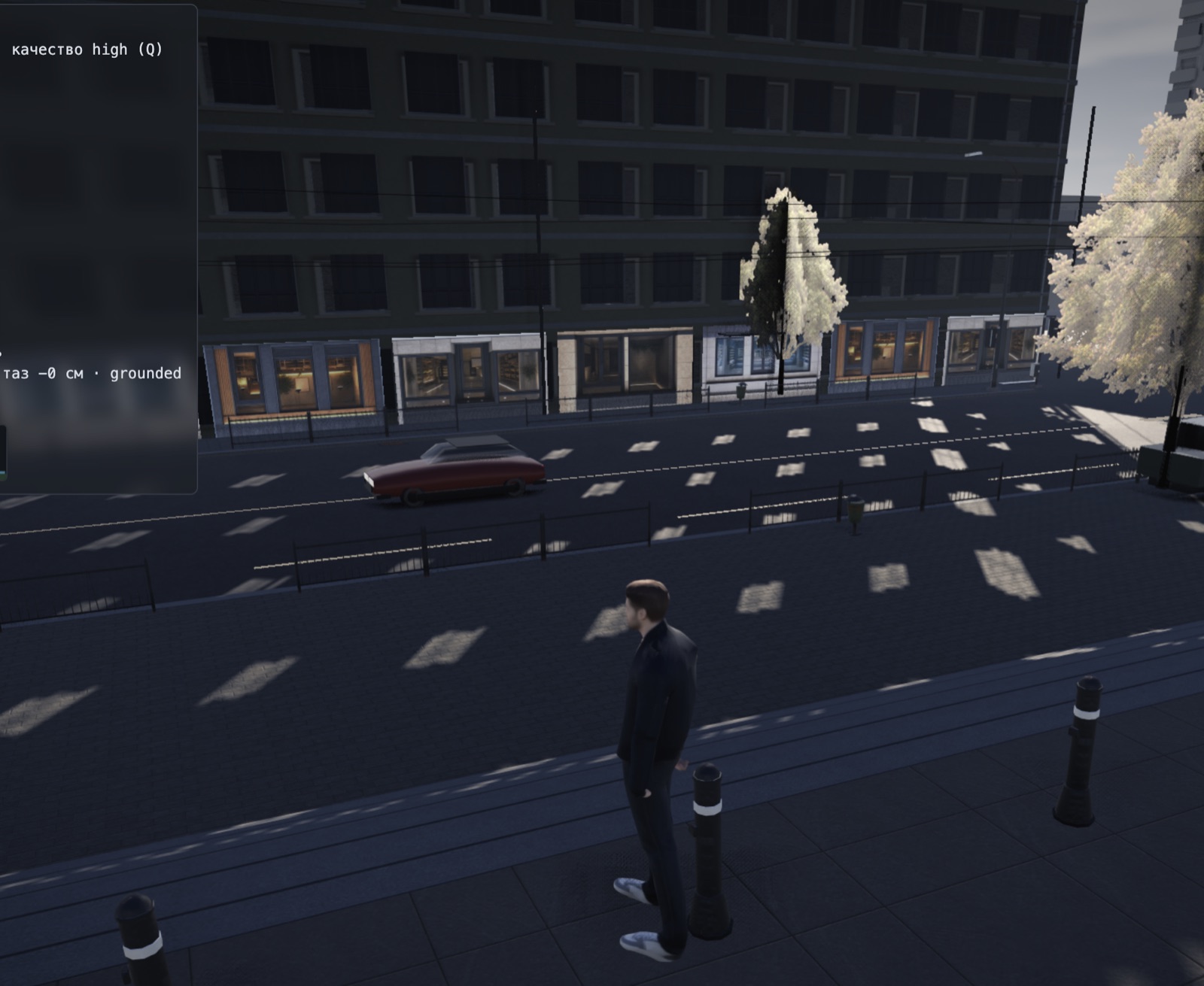 First street tests with the car