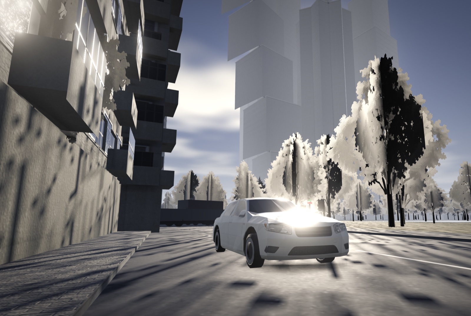 The first car model and the fight against buildings full of holes